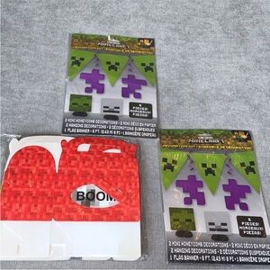 Minecraft Birthday Party Decorations and Party Favor Gift Boxes